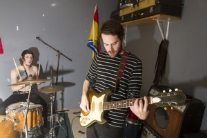 Boston band Nice Guys at their practice space .