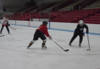 BU hockey scrimmage class