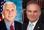 Vice presidential nominees Mike Pence and Tim Kaine