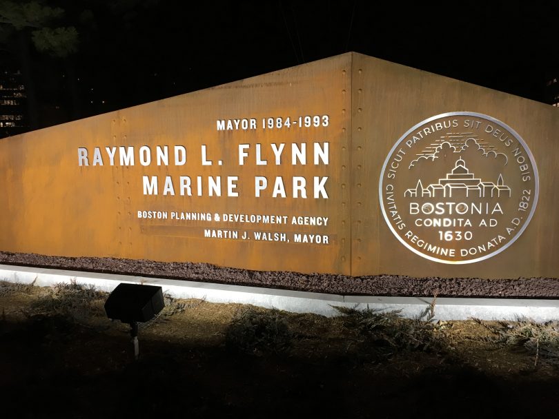 marine park sign