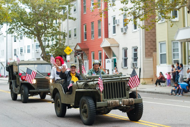 On Sunday, Oct. 7, the Columbus Day Parade took over the streets of East Boston. Photo by Flaviana Sandoval / BU News Service