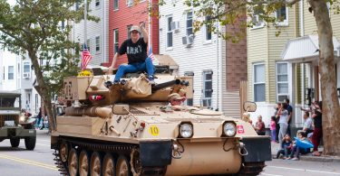 On Sunday, Oct. 7, the Columbus Day Parade took over the streets of East Boston. Photo by Flaviana Sandoval / BU News Service