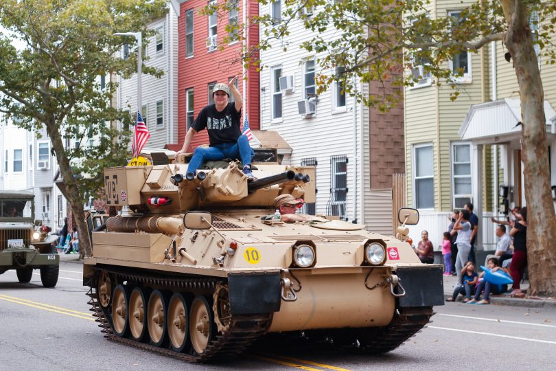 On Sunday, Oct. 7, the Columbus Day Parade took over the streets of East Boston. Photo by Flaviana Sandoval / BU News Service